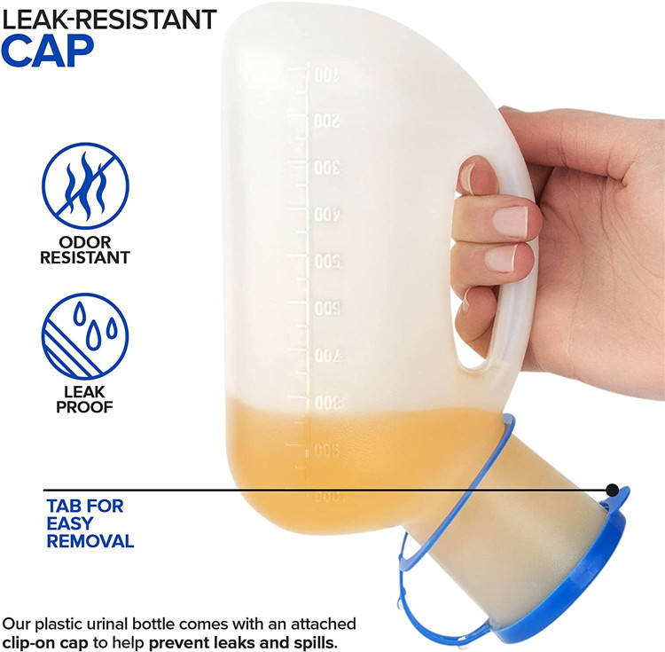 Women Men Portable PEE Funnel Cup Urinal Bottle for Emergency Travel Car Camping