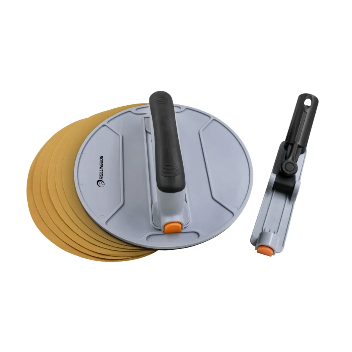 Rollingdog-Elite 90154 Polished 420 Stainless Steel Blade 9PC Radial Sander Set