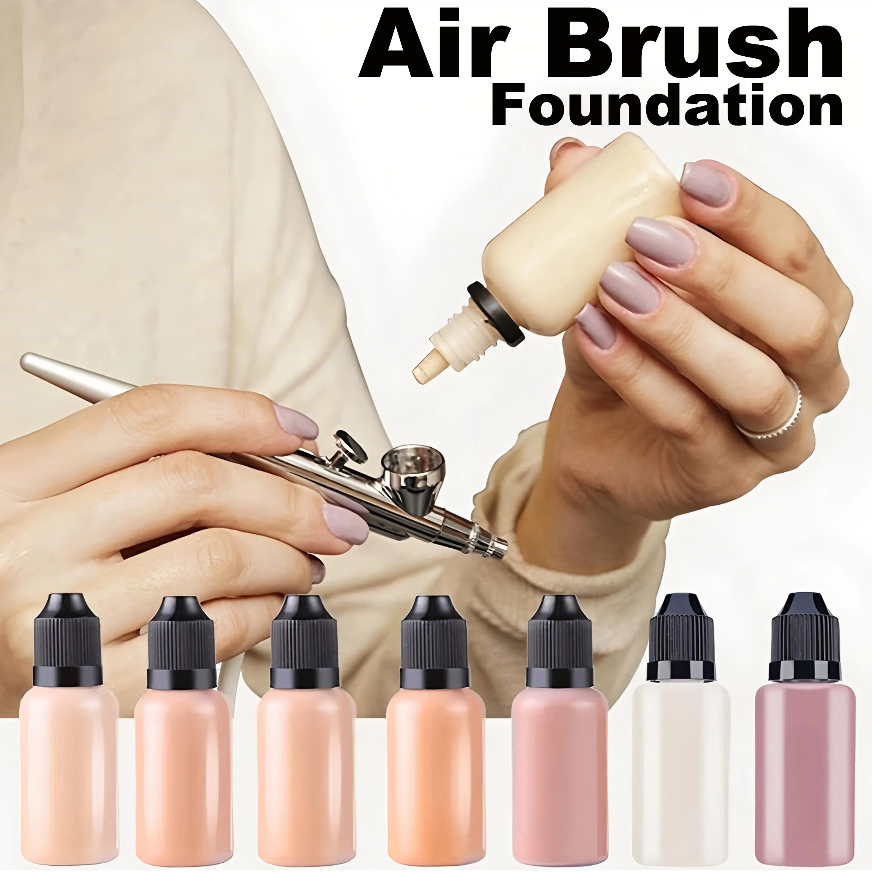 Professional Handheld Airbrush Cosmetic Makeup System Match Use for Foundation Makeup