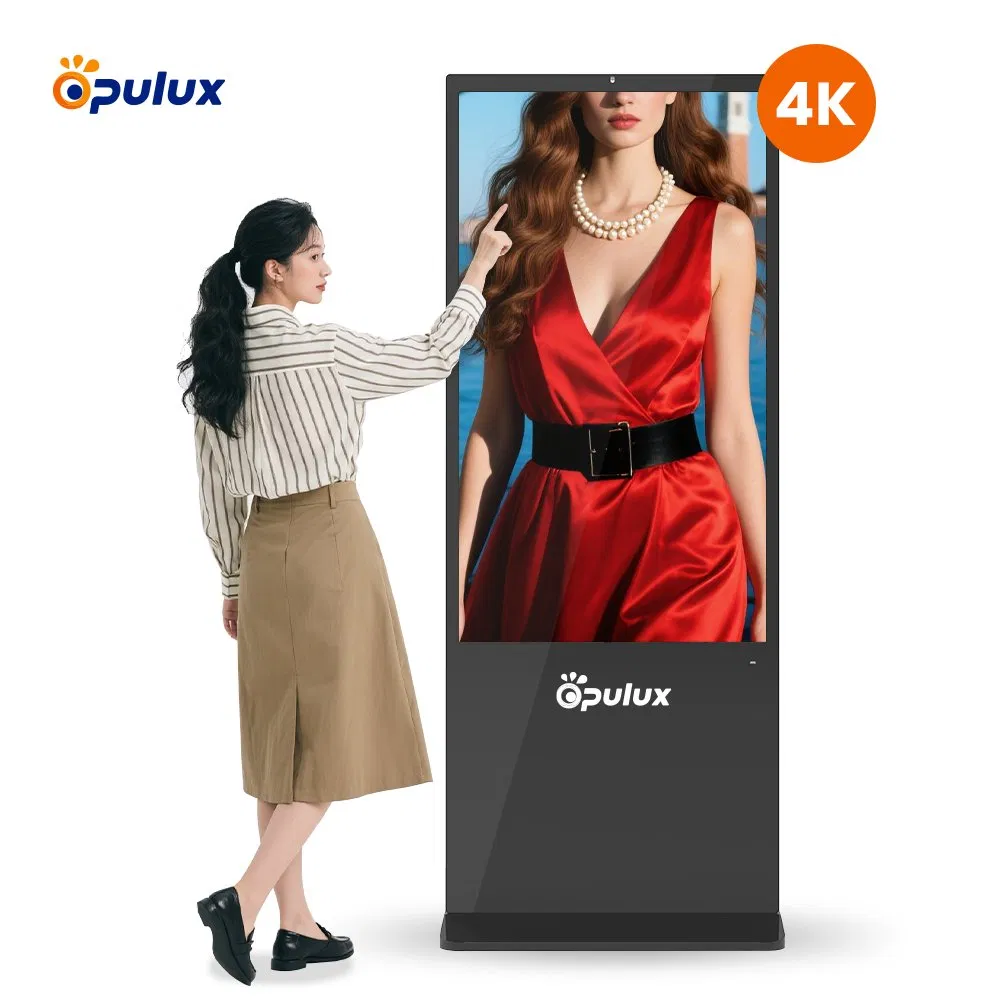 Интерактивный напольный дисплей 32-75 дюймов с сенсорным экраном