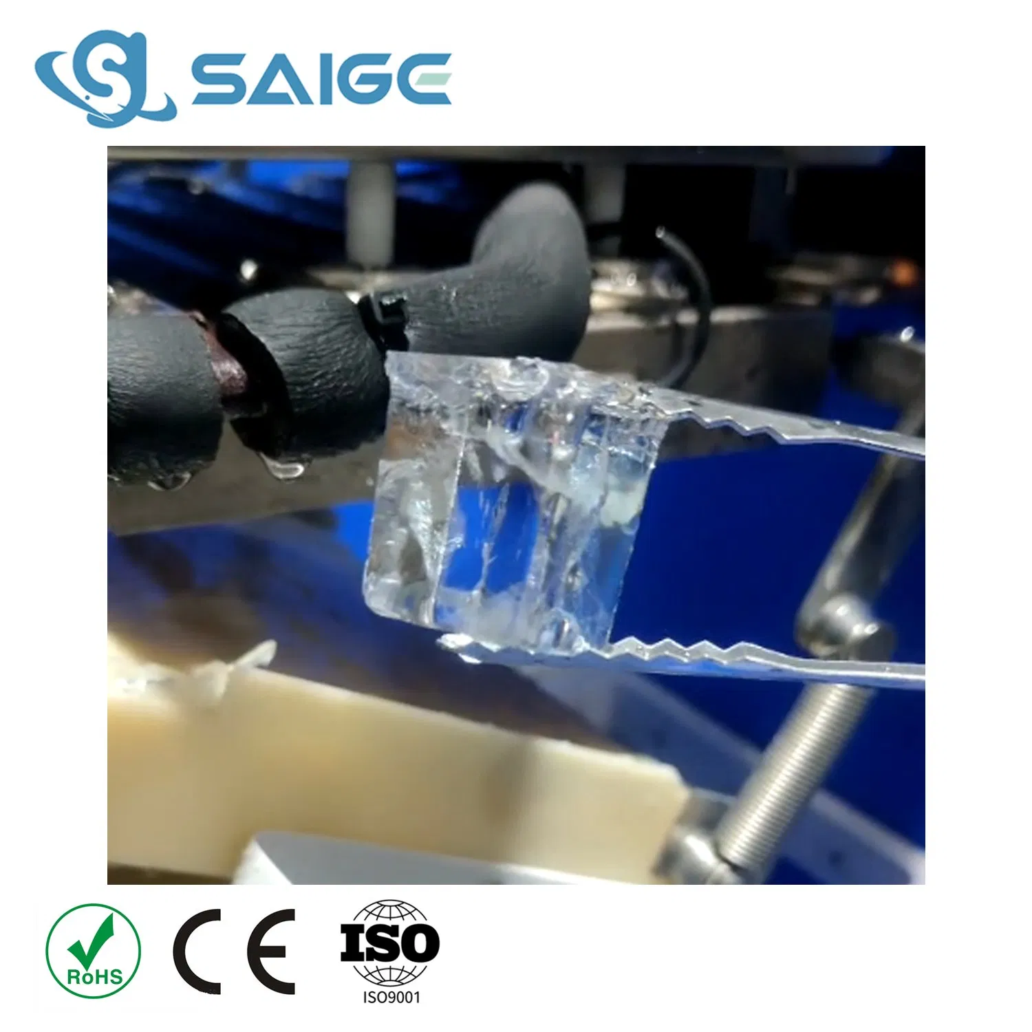 Saige SGS-E210PS 28*28*32mm 100kg/24h Professional Commercial Use Solid Cube Ice Maker Machine Ice Making Machine Ice Maker Ice Cube Machine
