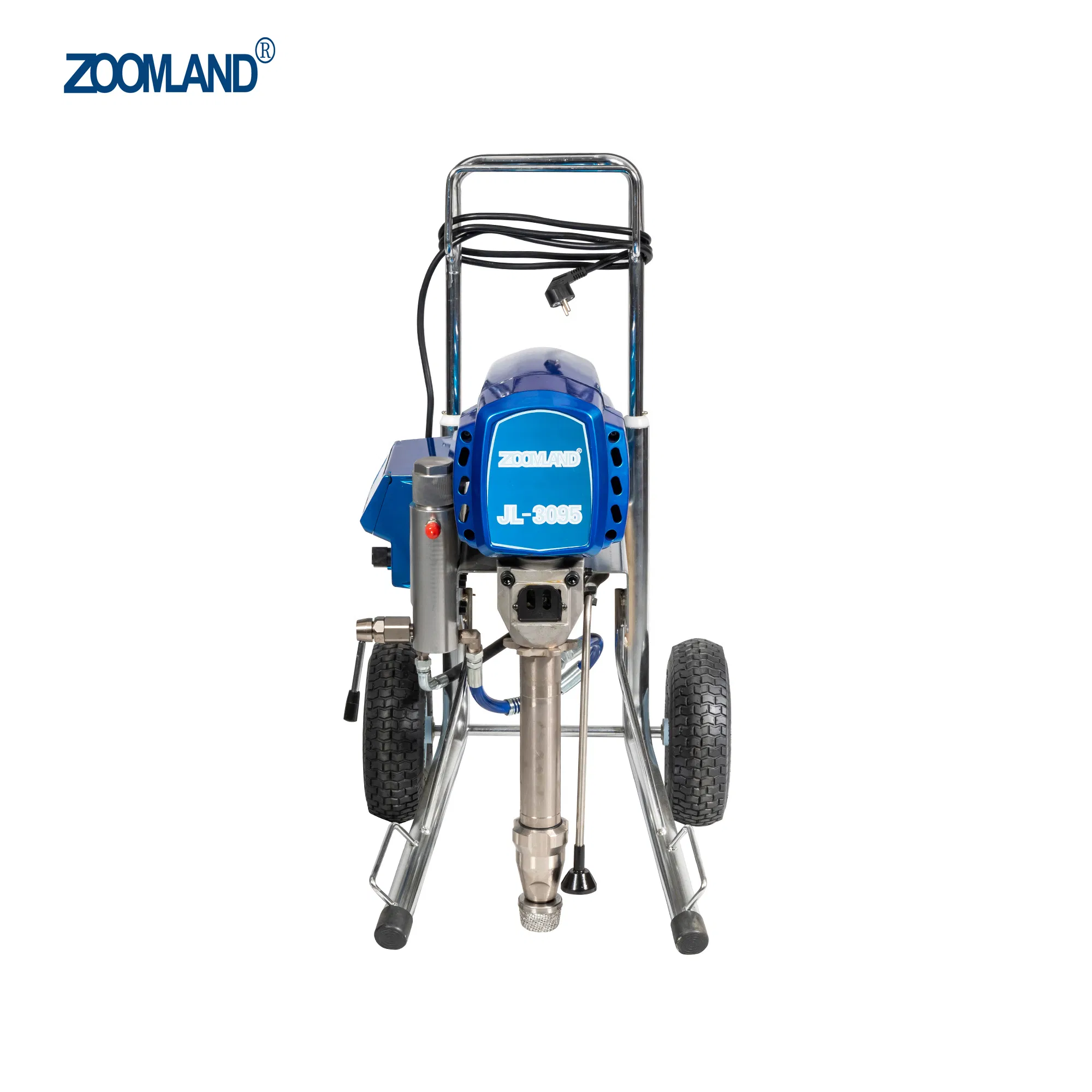 Piston Pump Paint Sprayer with 6.3 L/Min Displacement Spraying Gun Support