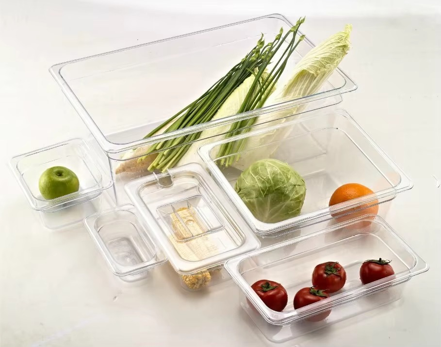 Catering Equipment PP Food Containers Fruit Buffet Serving Gastronorm Pan Gn Pans Vegetable Fruit Food Storage Box