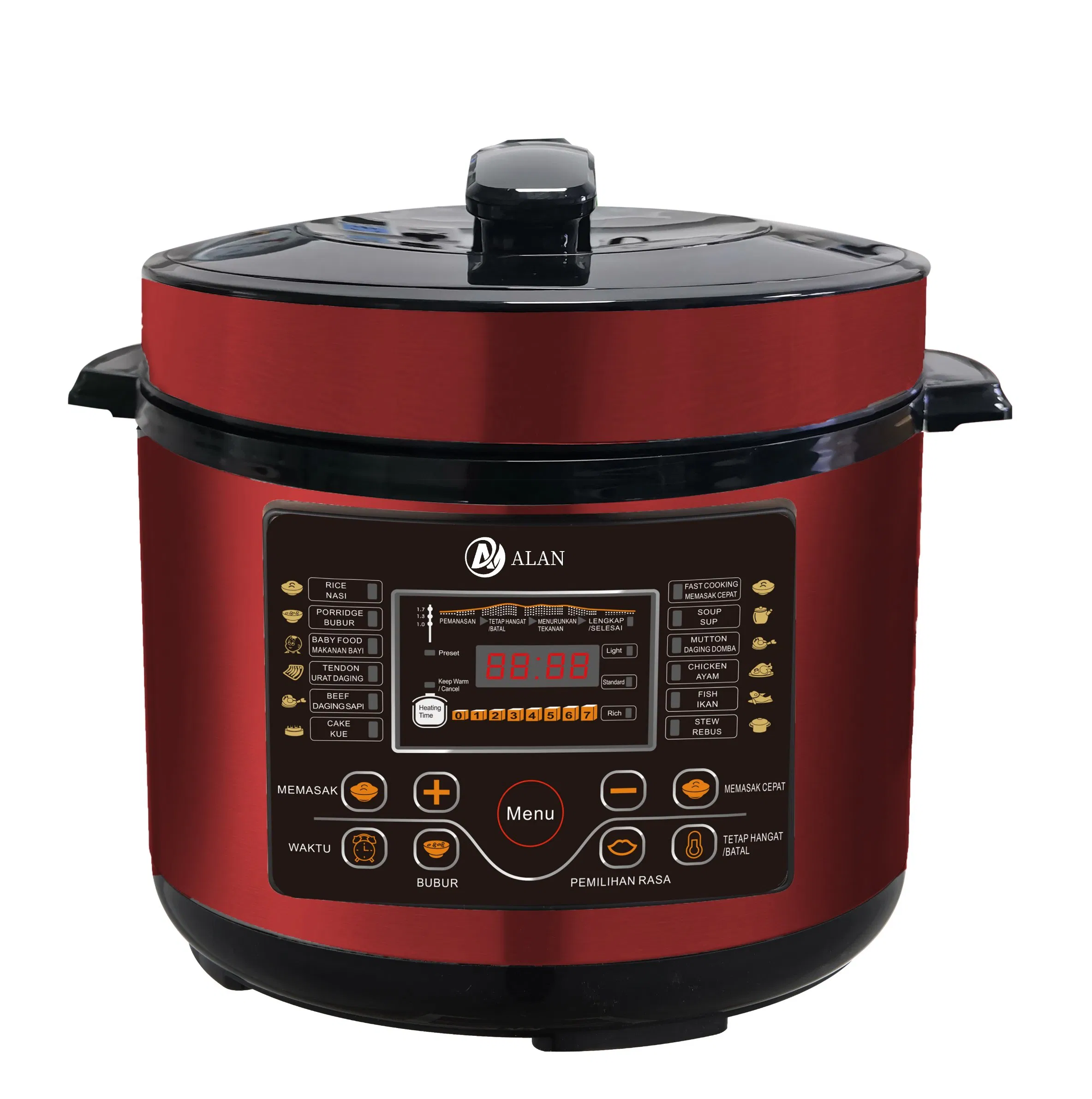 Multiple Functions Instant Pot Mini Electrical Pressure Cooker 3L with Knob