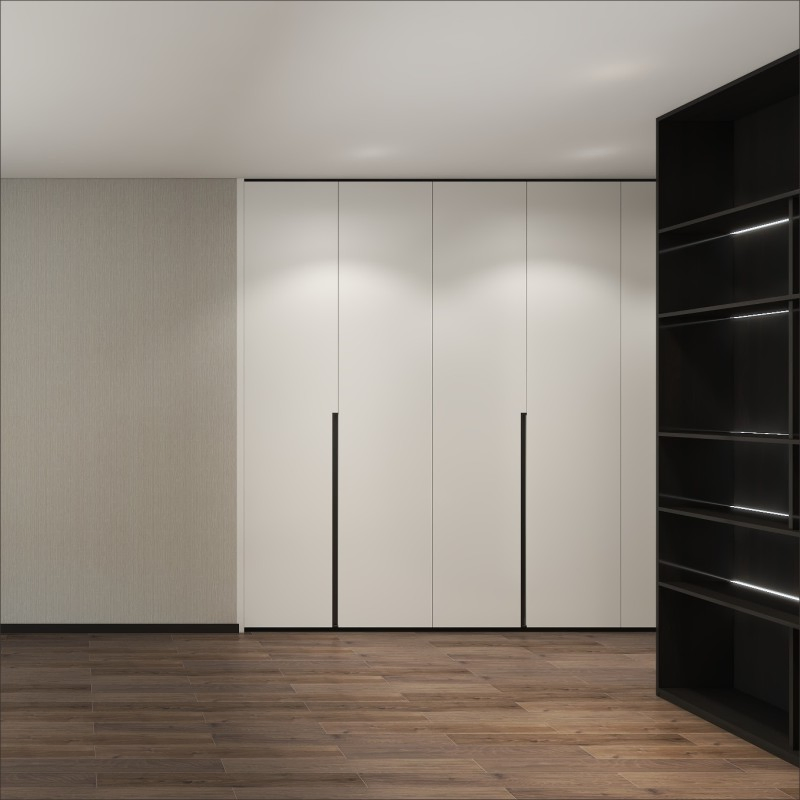 Elegant Modular Wardrobe for Trendy Living Room Spaces