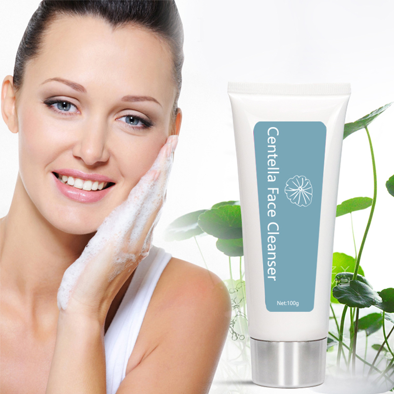 Private Label Organic Centella Face Cleanser Beauty Cleansing Deep Anti Acne Oil Blance Facial Wash