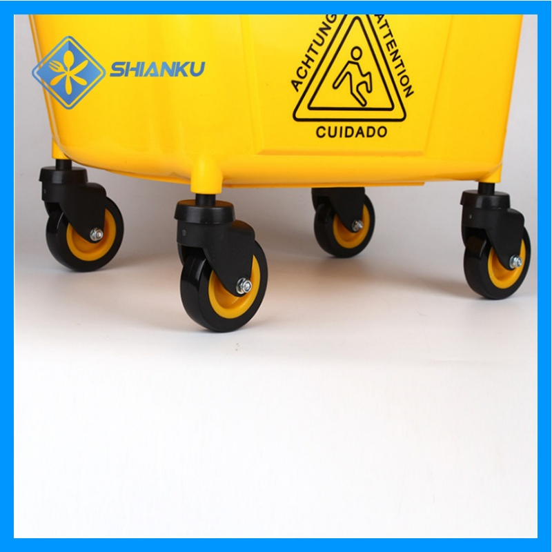 Shianku Industrial 32 L Squeeze Water Truck Mop Wringer Plastic Mop Bucket