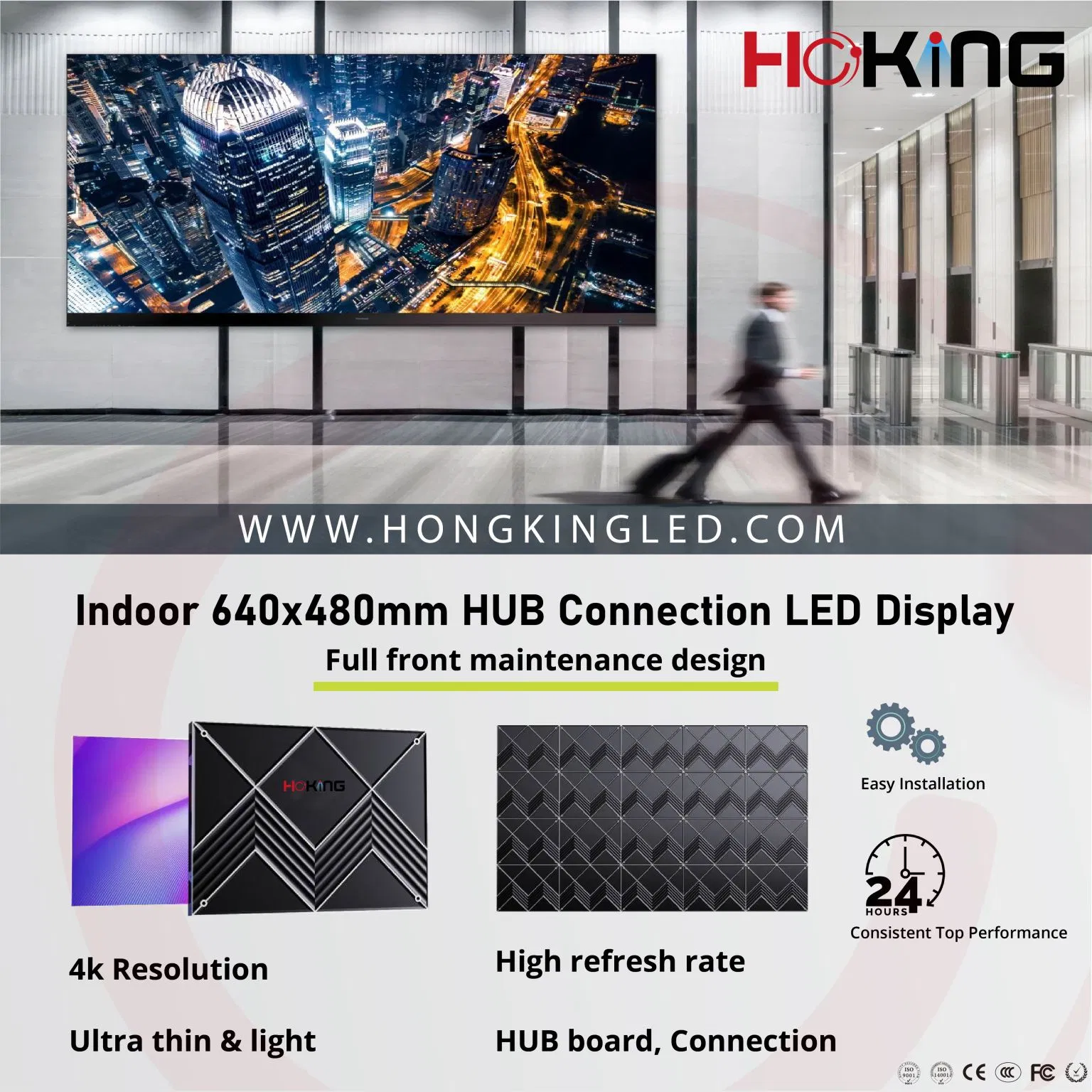 New Design 640X480mm Cabinet HD 4K 7680Hz P1.25 P1.53 P1.86 P2 P2.5 LED Display
