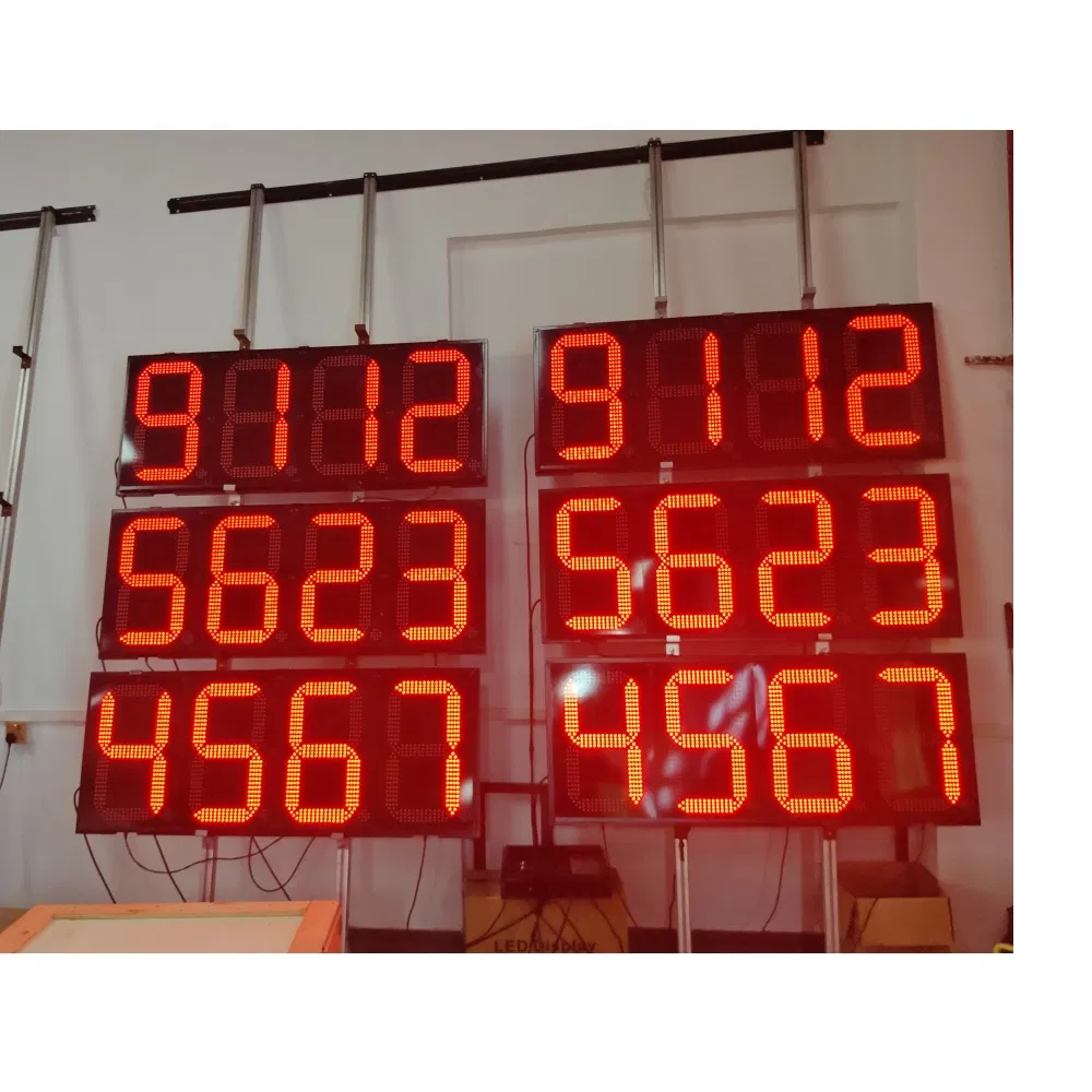 Wholesale Price 8888 LED Petrol Price Sign Gas Station 12inch16inch18inch LED Gas Price Sign Digital Number Sign