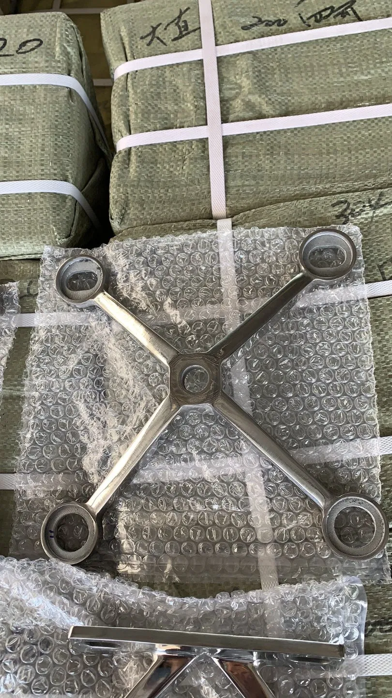 4 Pointers Spider Clamp with Accessories Stainless Steel Curtain Wall Spider Glass Fittings