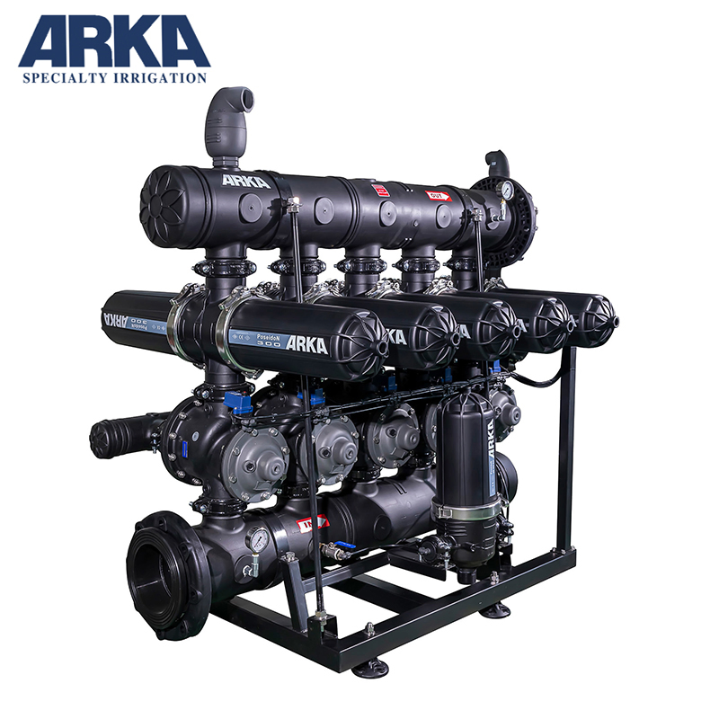Arka 4 Inch 5 Units H Type Disc Filter Automatic Backwash Irrigation Filter for Agriculture