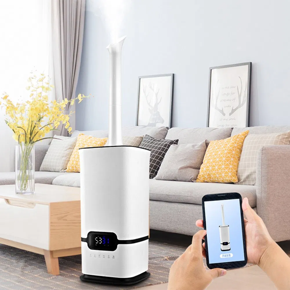 China Wholesale Indoor Big Floor Standing Air Humidifier Disinfection Nebulizer Atomization Sterilizer Ultrasonic Humidifier