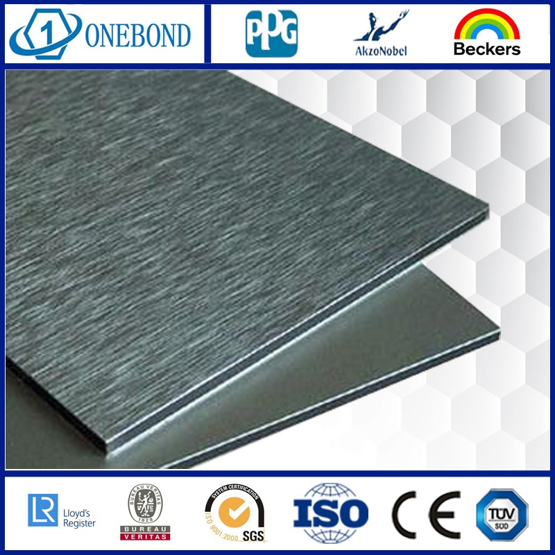Brushed Finish Aluminum Composite Panel for Decoration