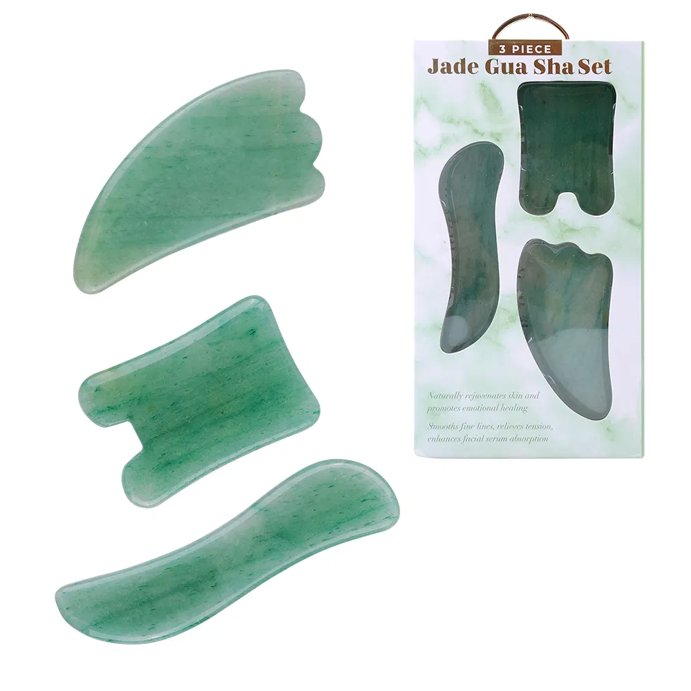 Portable Rose Quartz Face Gua Sha Jade