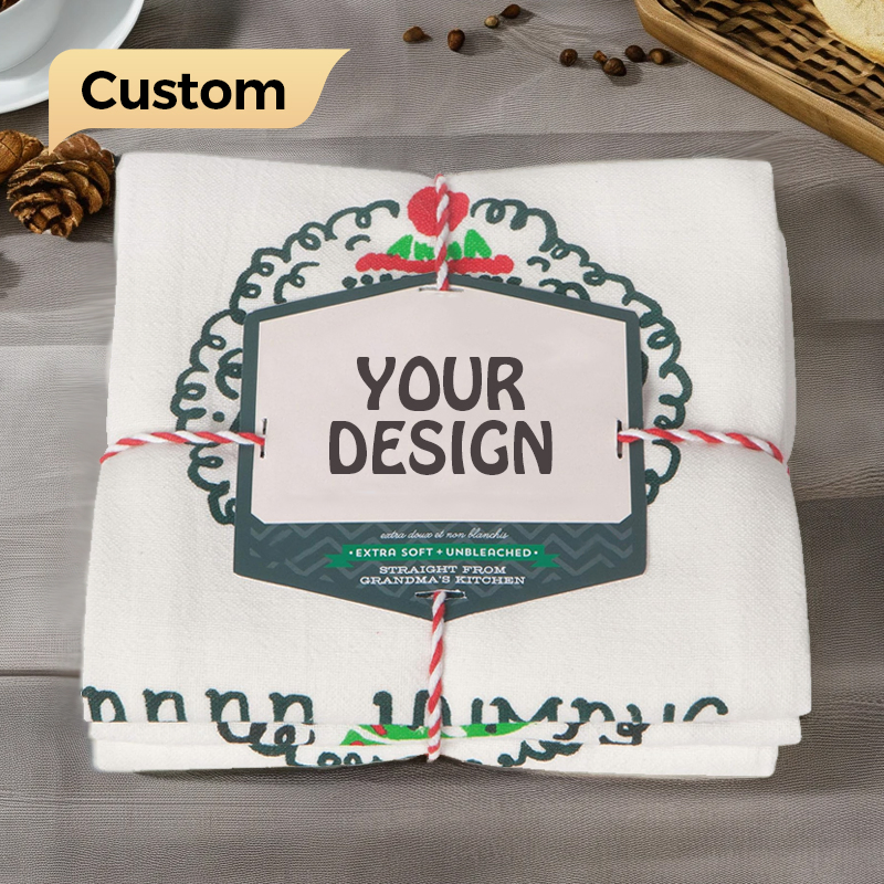 Hot Selling Lit-Free Reusable Fast Drying Custom Design Eco-Friendly Microfiber Cleaning Towel for Retail Branded Kitchen Supplies