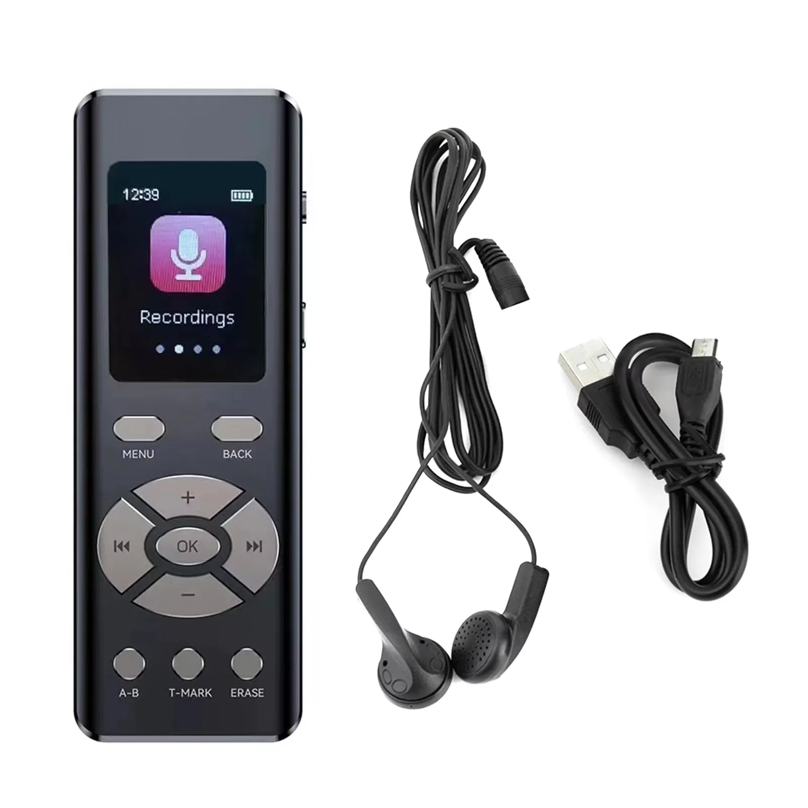 Портативный диктофон Smart Voice Recorder с микрофоном