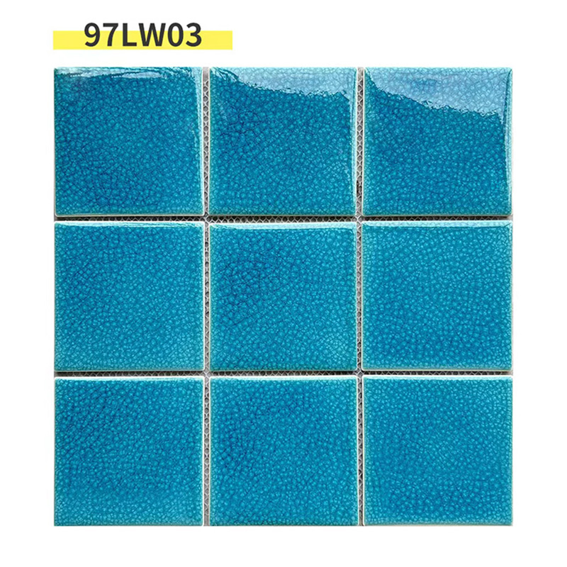 Stunning Ice Crack Mosaic Tile for Bathroom Decor Swimming Pool Tiles