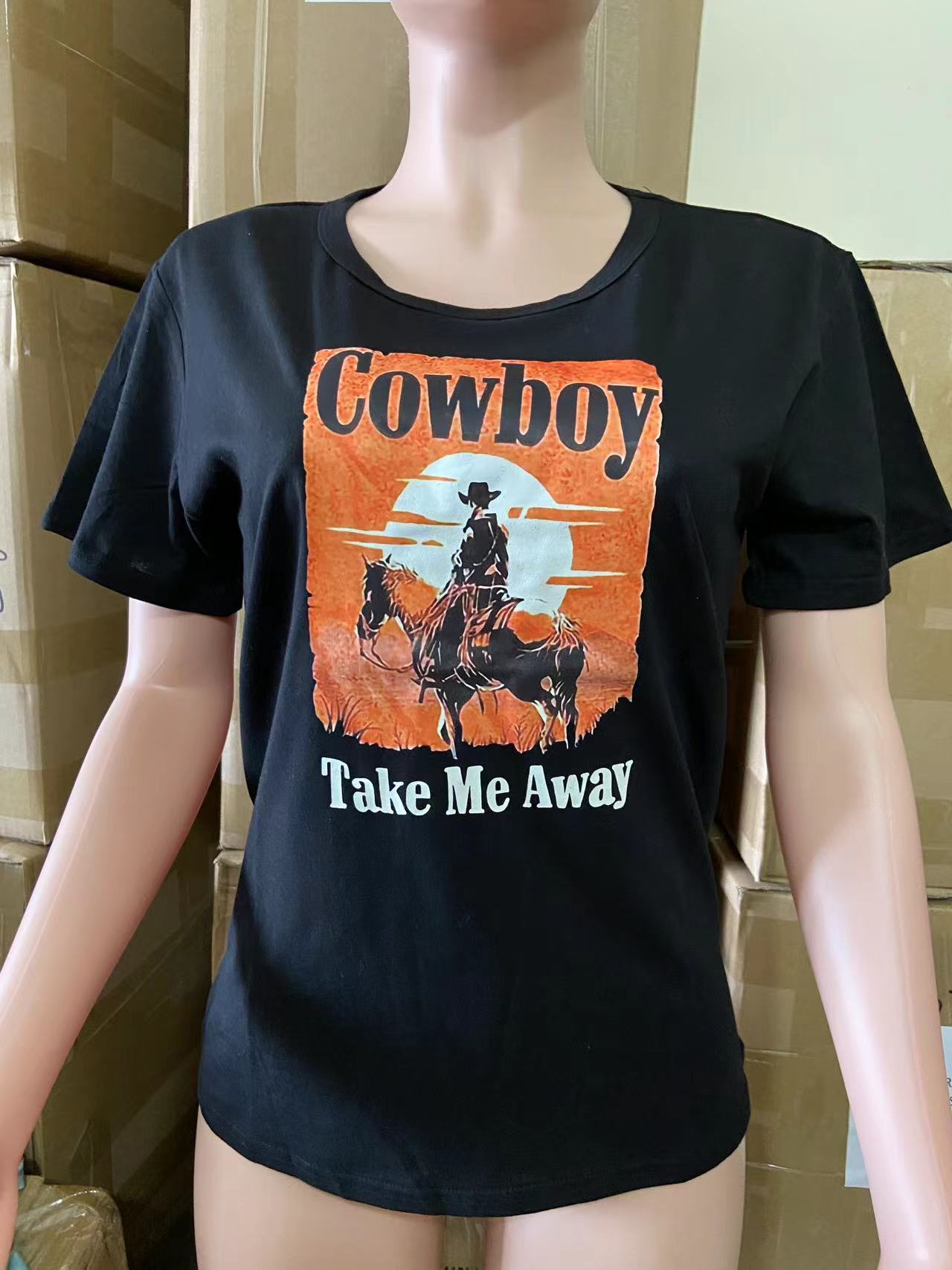 Футболка женская хлопок 180 г/м² с тиснением