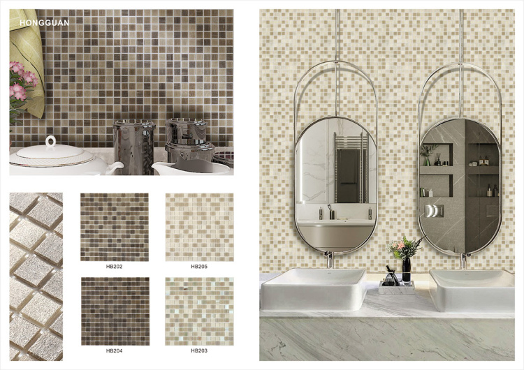 Стеклянная мозаика для бассейна 20x20 мм