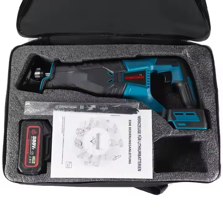 1500W 10000spm Electric Reciprocating Saw Electric Chainsaw Saber Saw Portable Cordless Power Tool for 18V Battery