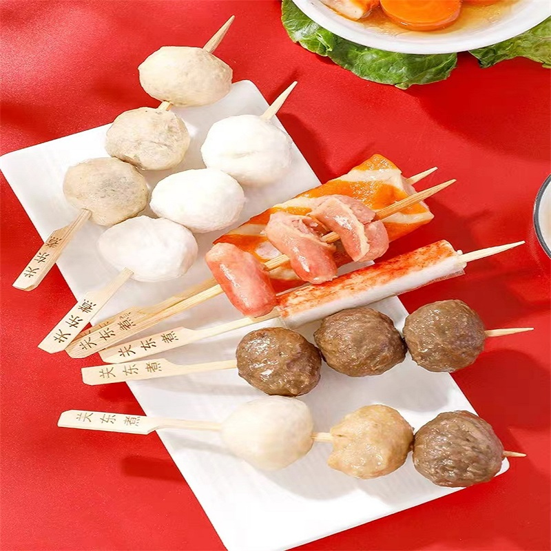 Cocktail, Appetizers Golf Skewer Bamboo Teppo Picks Peeled