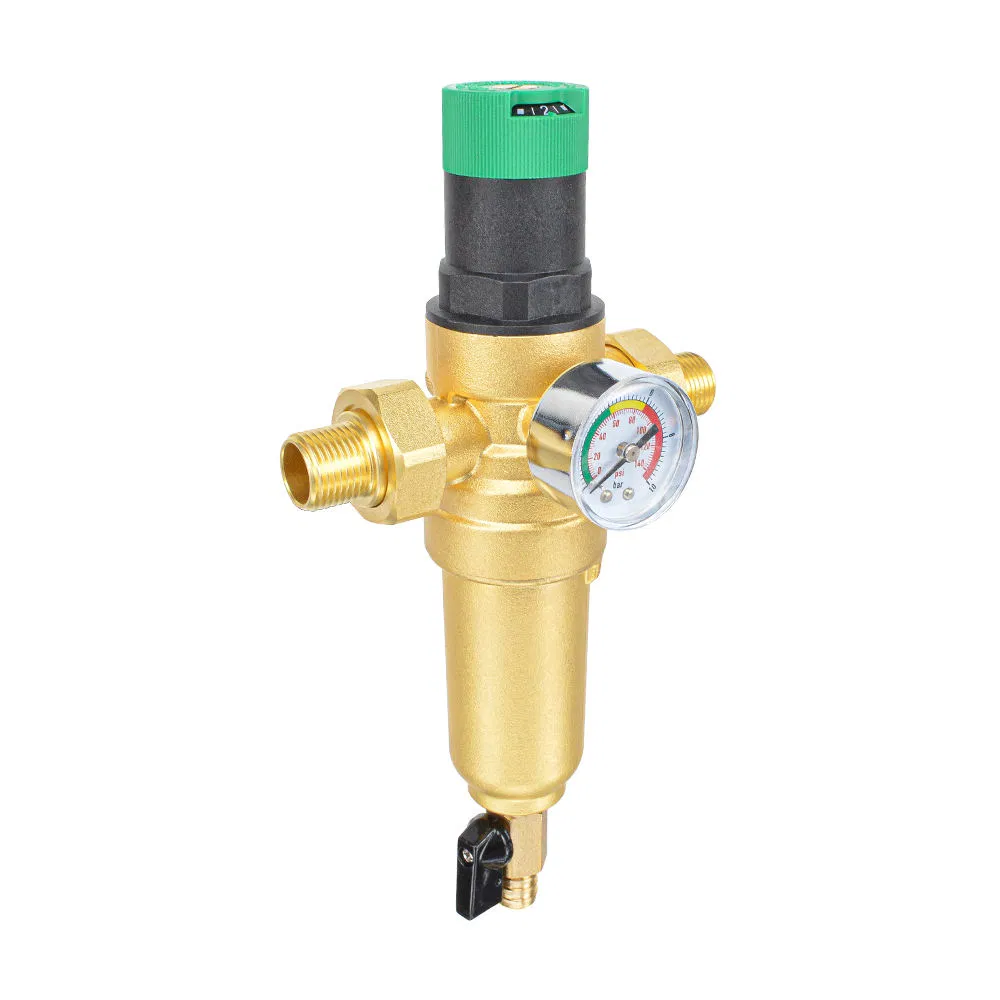 Bsp Thread House Heating System Purifier Forged Brass Water Pre Filter Valve