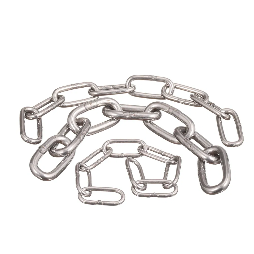 Lifting Yacht Boat Accessories DIN763 DIN766 Stainless Steel Chain for Marine Garden Rigging Hardware