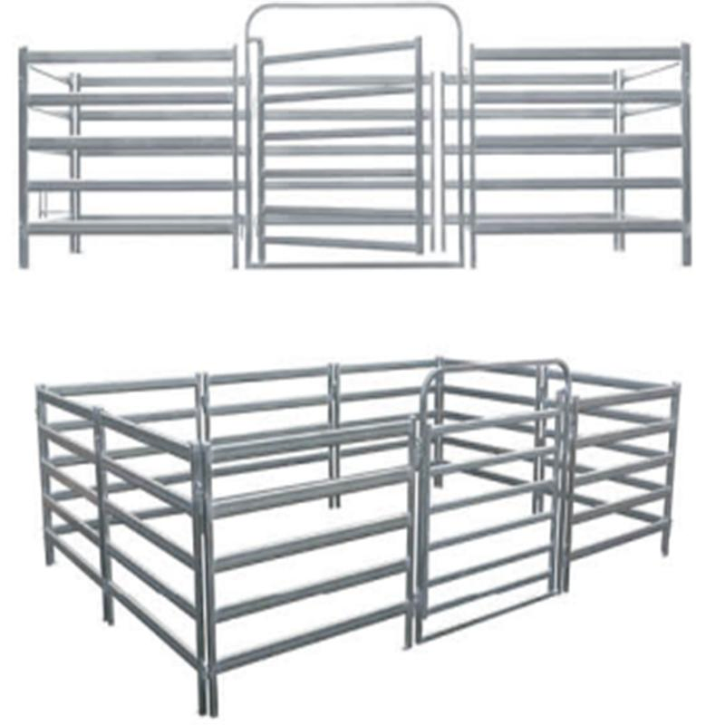 Durable Galvanized Corral Panels for Cattle, Horses, and Sheep