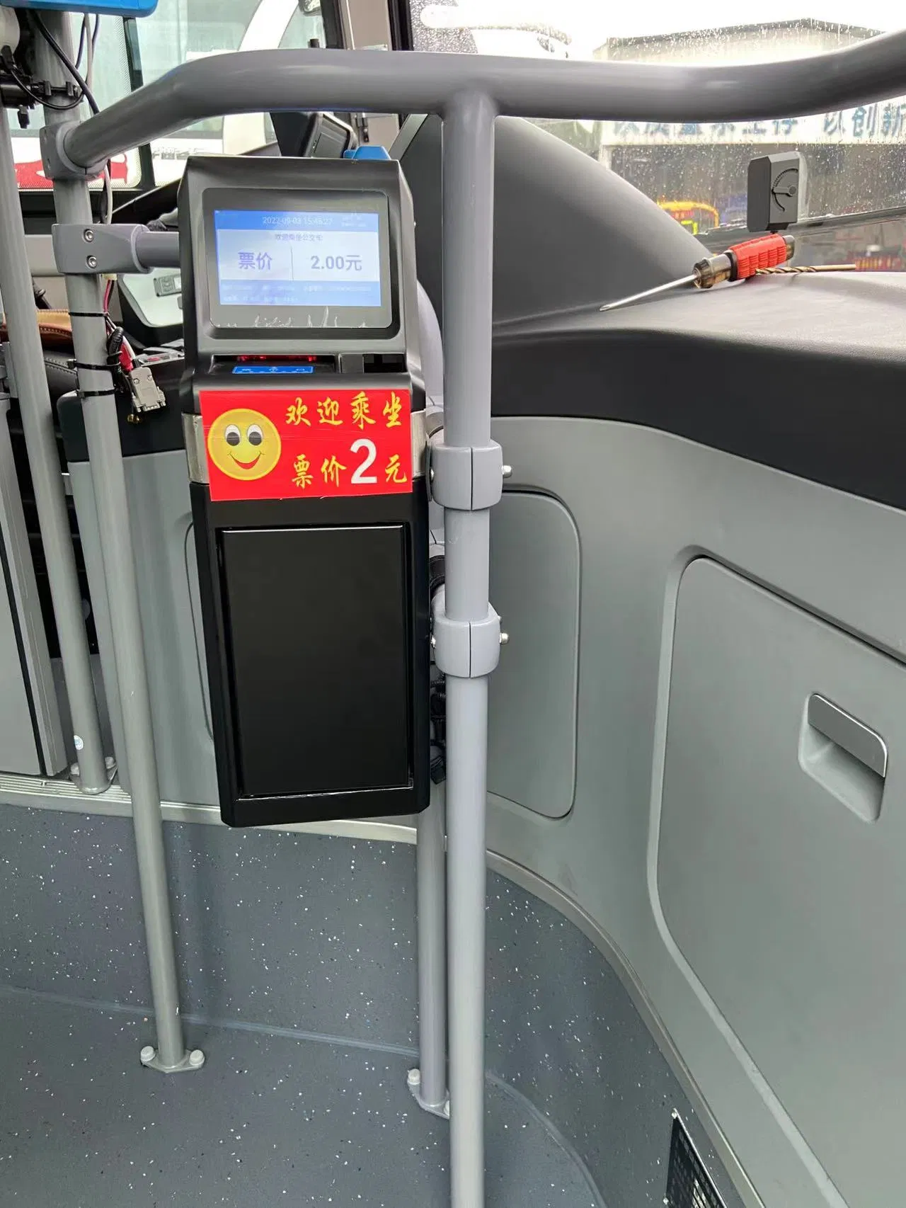 Smart Card Reader Integrated Into Premium OEM Fare Box Design