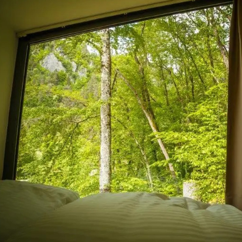 Us Standard Light Steel Frame Prefabricated Holiday House Cabin for Camping