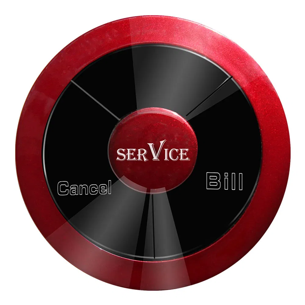 Wireless Calling System Restaurant Table Waiter Push Call Button Waterproof Wireless Waiter Call Button