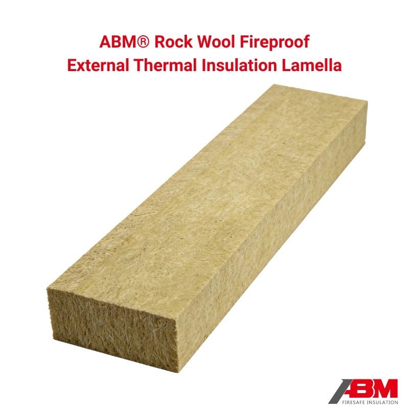 Abm® Frl 120kg/M³ High Density Thermal Insulation Rock Wool Lamella with Non-Combustible A1 Rating