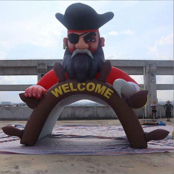Boyi Event Giant Sports Football Inflatable Entrance Tunnel Inflatable Pirate Tunnel