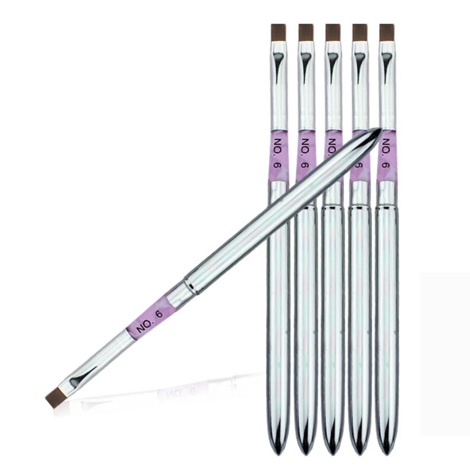 Factory Sell Nail Art Detachable Brush for Copper Tube Gel Brush