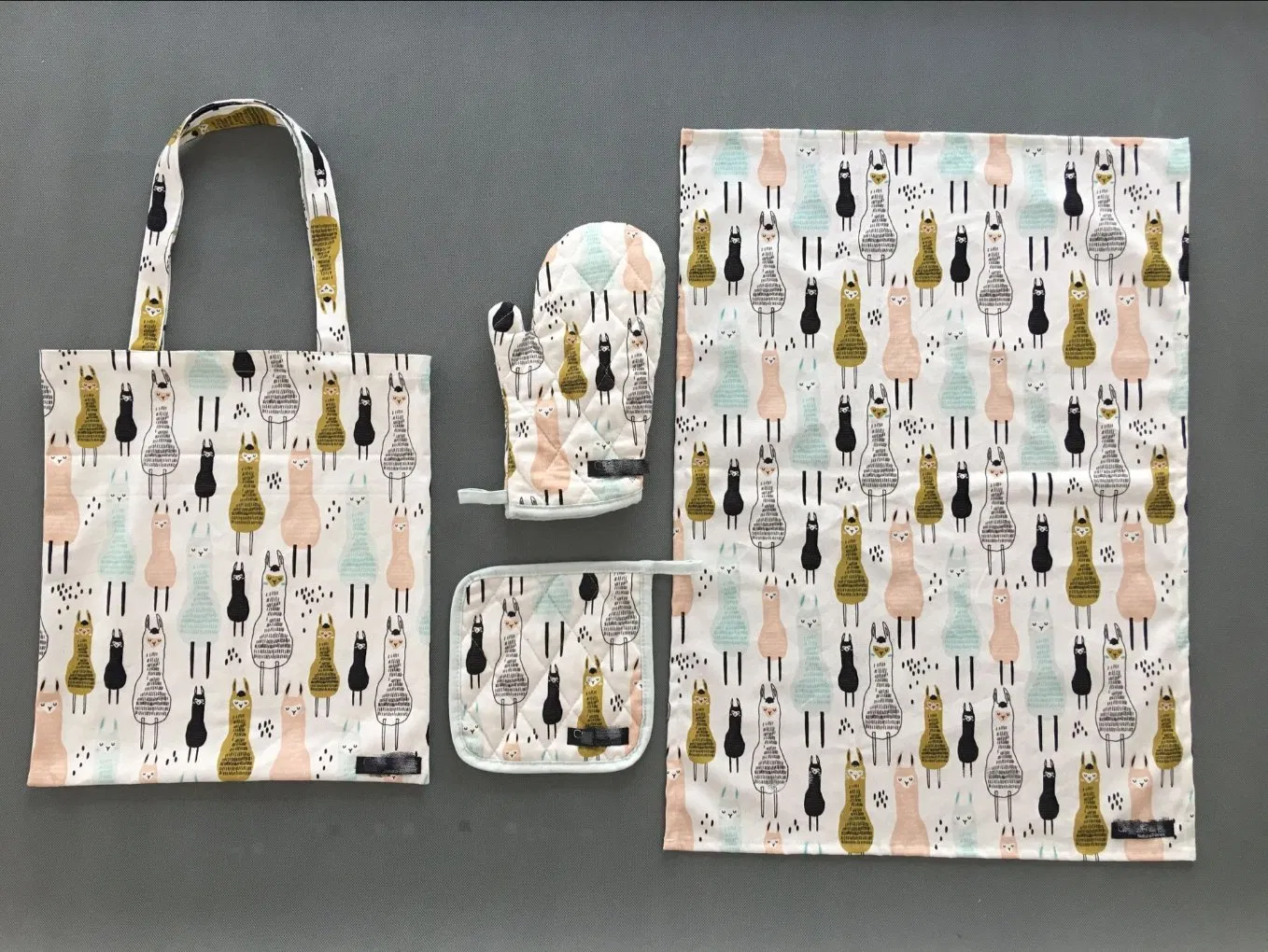 Custom Kitchen Digital Print Sheep Polyester or Cotton Tote Bag