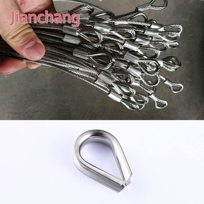 Galvanized Stainless Wire Rope Thimbles for 3mm Electric Wire Rope Cable