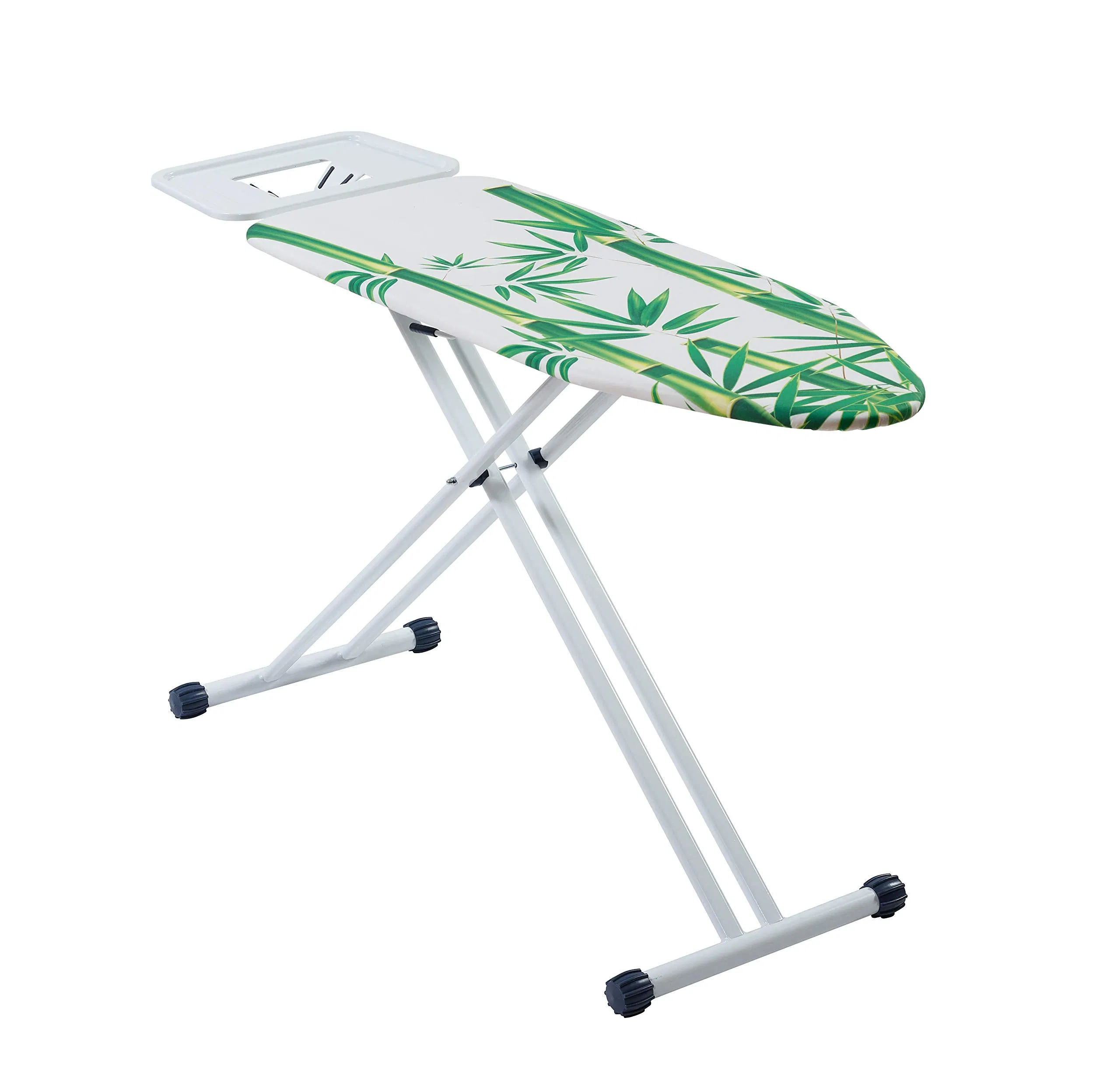 Premium Solid Ironing Board with Steam Iron Rest Adjustable Height Extra Cover