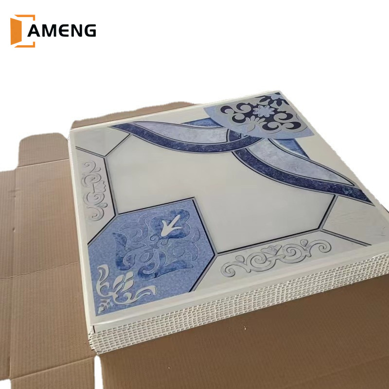 600*600mm Fireproof PVC Ceiling Panel Plastic Decorative Decoration Material Gypsum Ceiling Board