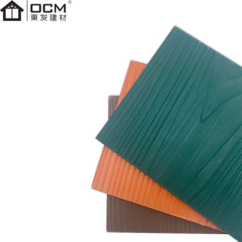 Lap Side Wood Grain Fiber Cement Board Decorative Exterior Cement Board