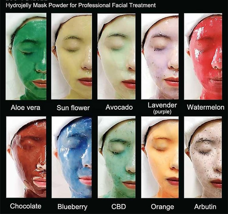 Custom Private Label Jelly Clay Facial Mask Organic Peel off Powder Natural Jelly Face Mask Powder Rubber Jelly Face Mask