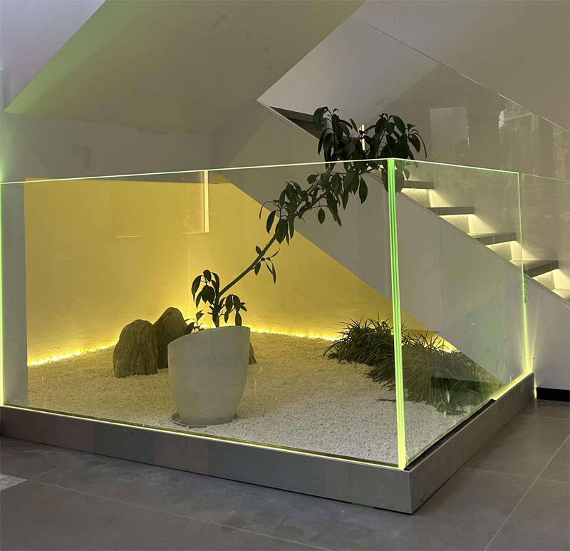 LED Light for Glass Railing LED Handrail Aluminum Profile Frameless Glass Balustrade