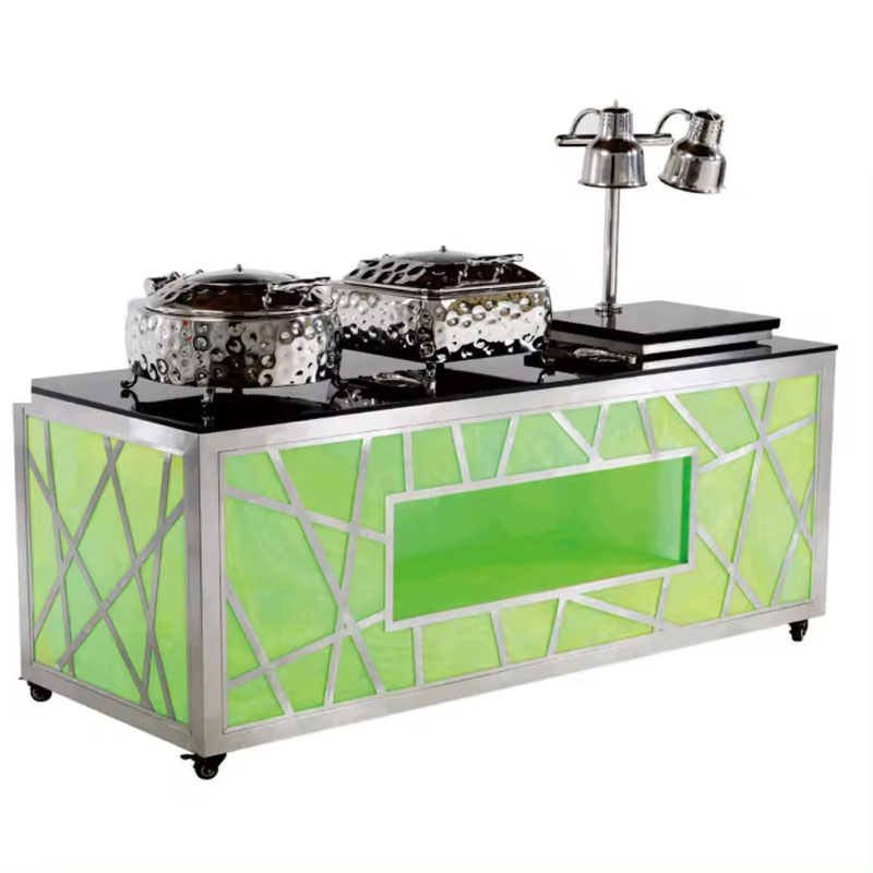 Modern Furniture Restaurant Buffet Equipment Decoration Restaurant Buffet Exhibition Display Buffet Table