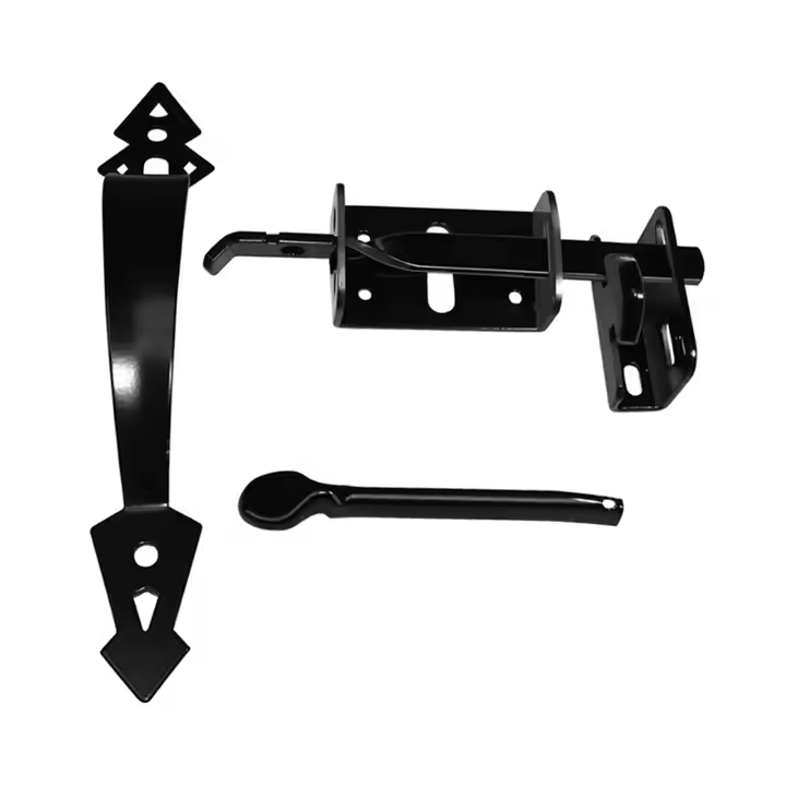 Vintage Rustic Barn Door Handle HD028 High Quality Black Powder Coated Stainless Steel Modern Durability