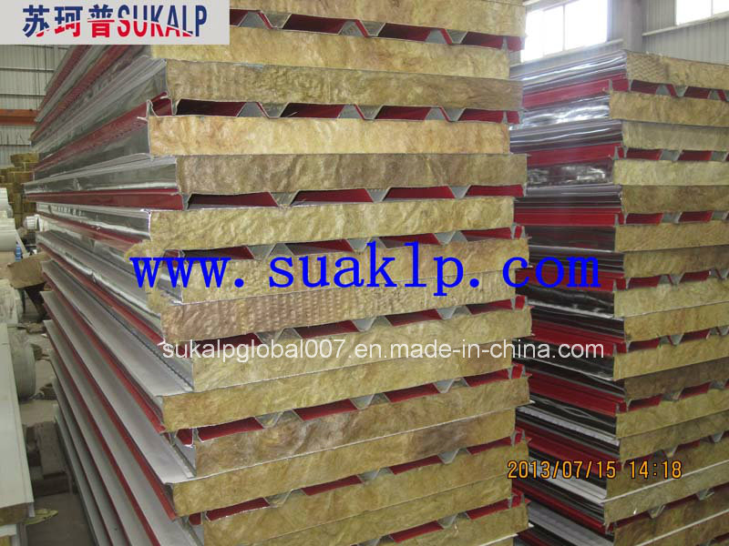 Fire-Resistance Rock Wool Sandwich Panel for Roof and Wall
