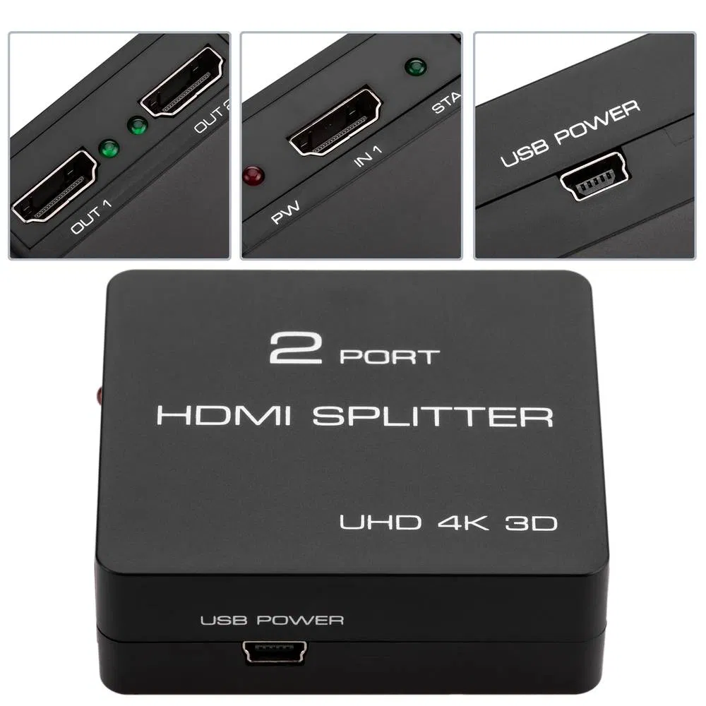 HDMI-сплиттер 1x2, HDMI V1.4, 2 порта