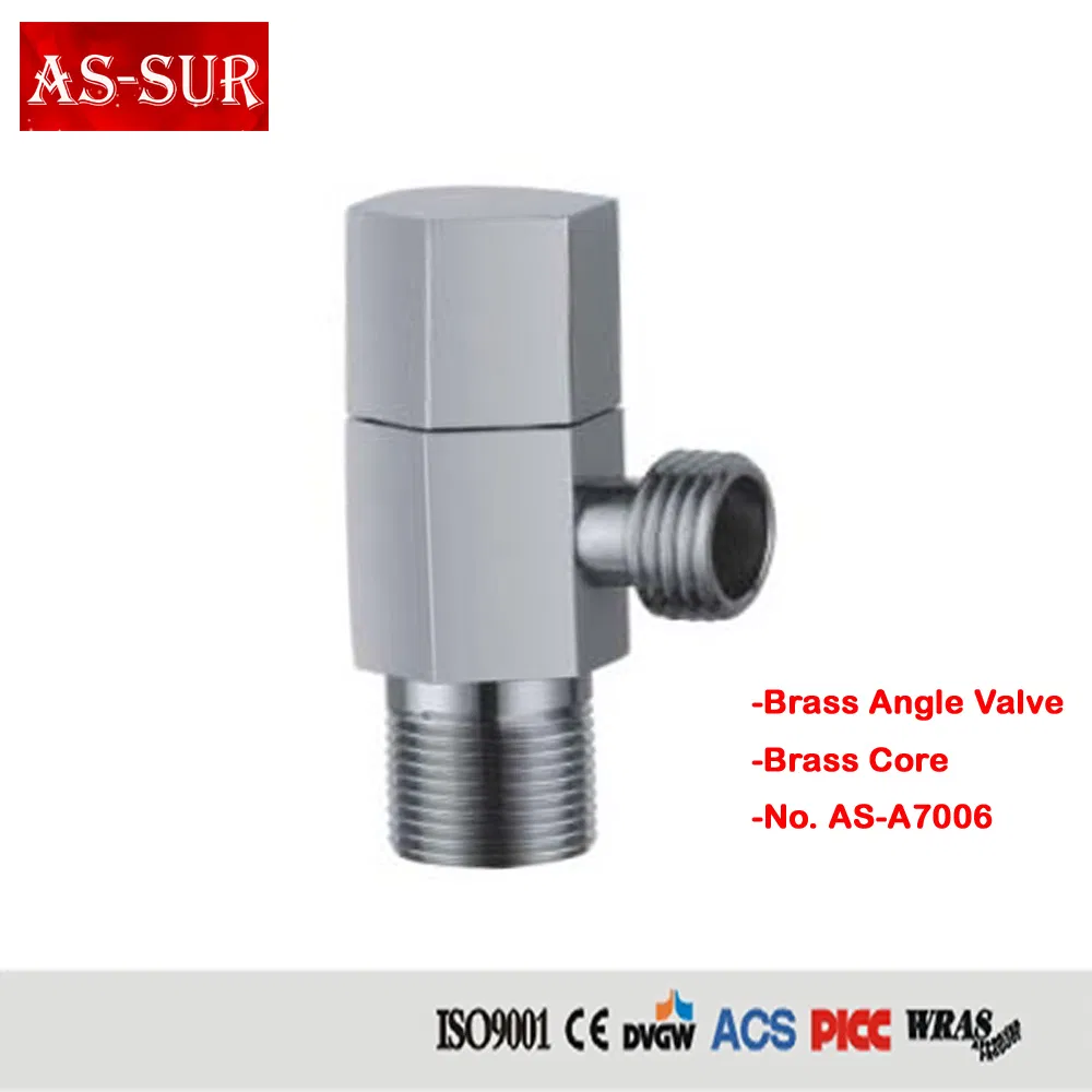 Polished Chrome Plated Brass Angle Valve with Filter A7004