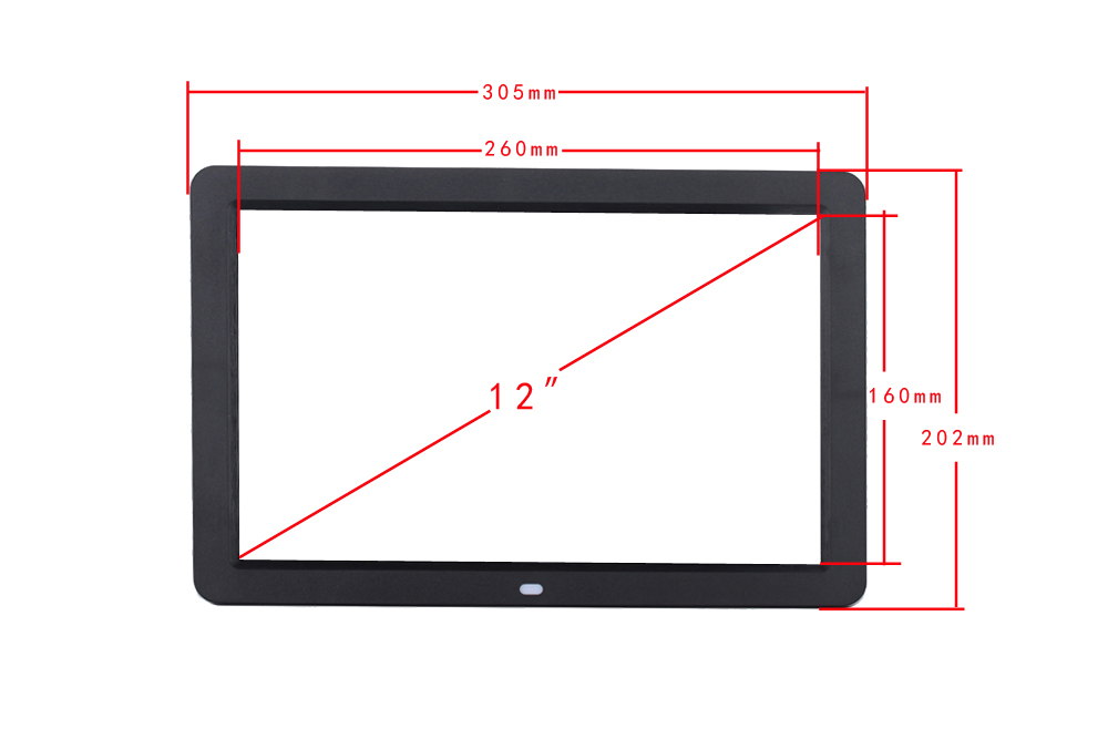 Цифровая фоторамка 12 дюймов с высоким разрешением