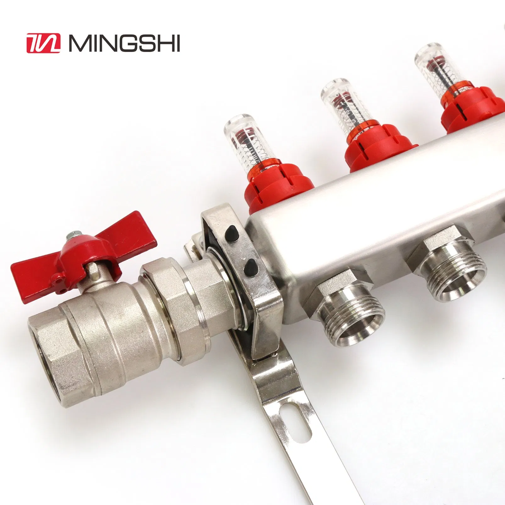 Mingshi Plumbing Materials Underfloor Heating System Pex-Al-Pex Pert-Al-Pert Pipe Use Stainless Steel Manifold