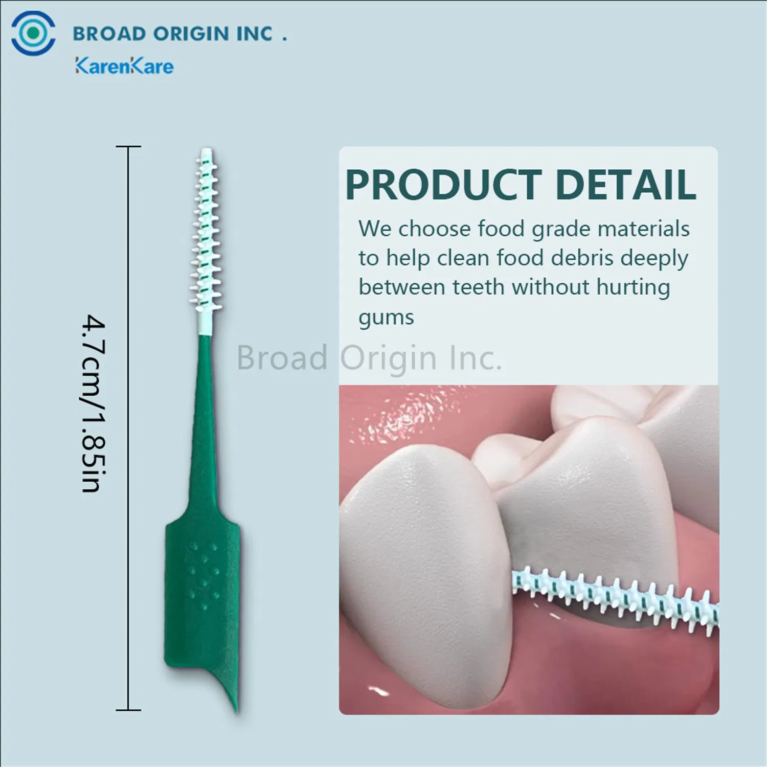 Interdental Brush Soft Picks Toothpick Soft Rubber Dental Picks Orthodontic Biodegradable