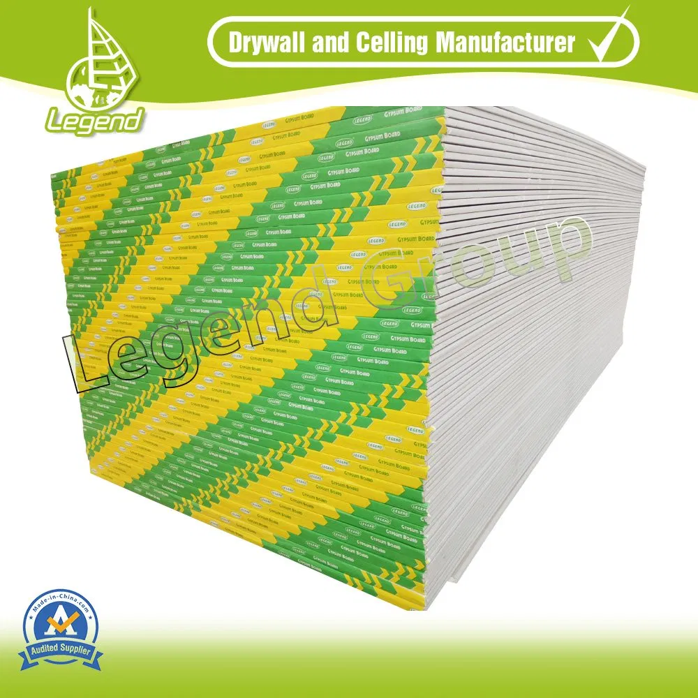 Fireproof Gypsum Board for Partition Wall / Ceiling Gypsum Board Price